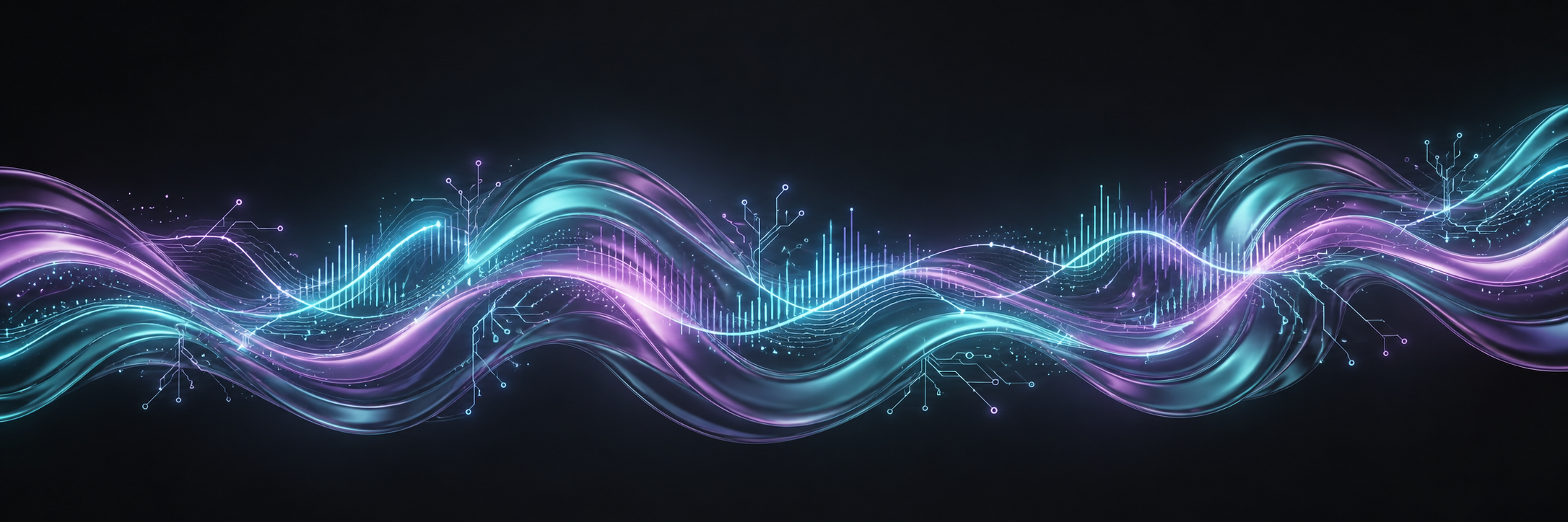 AI soundwave background