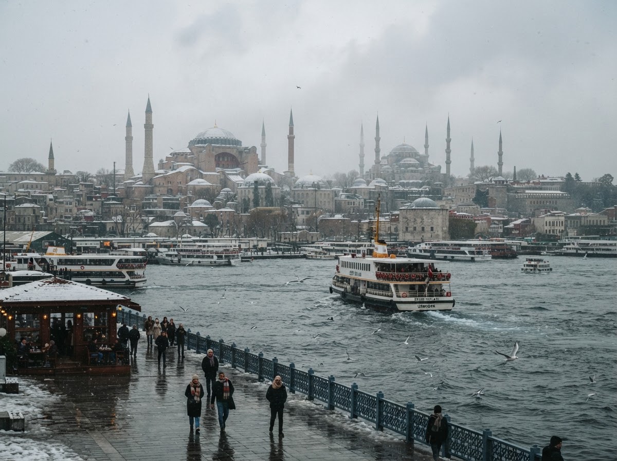 Istanbul, Turkey in winter