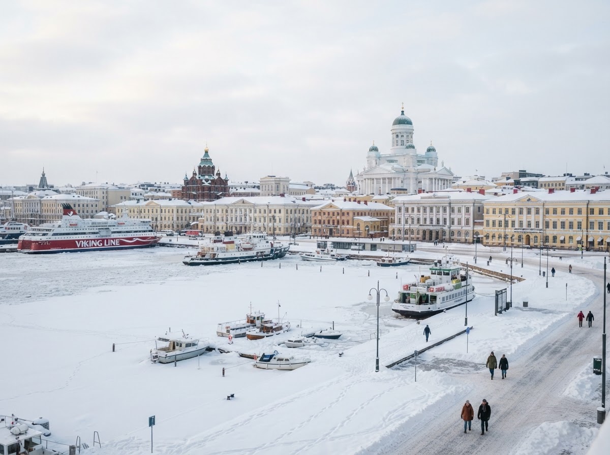Helsinki, Finland in winter