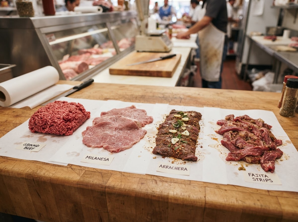 Cortes de res del día: molida, milanesa y arrachera frescos en SuperMarket Gómez
