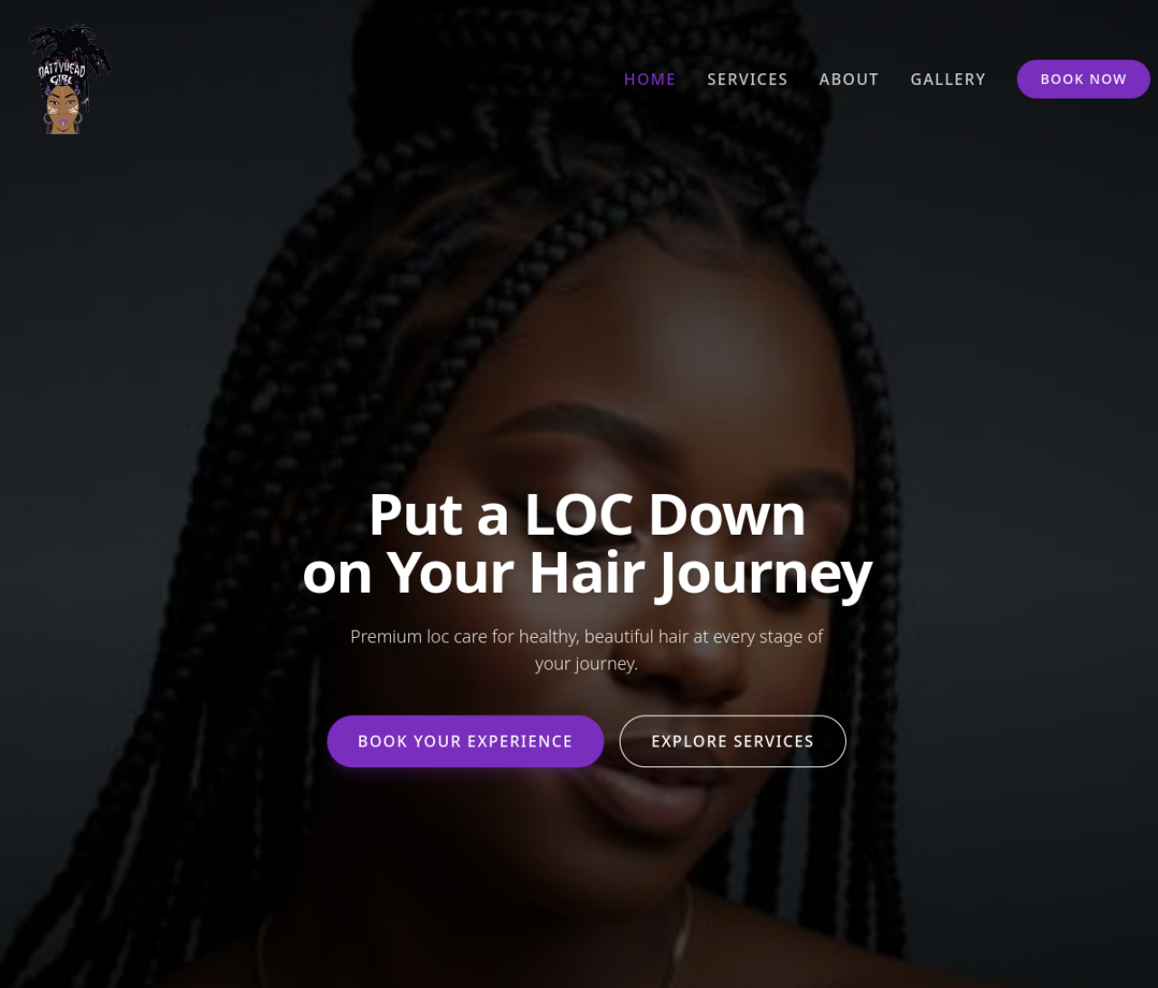 Natty Head Girl website preview