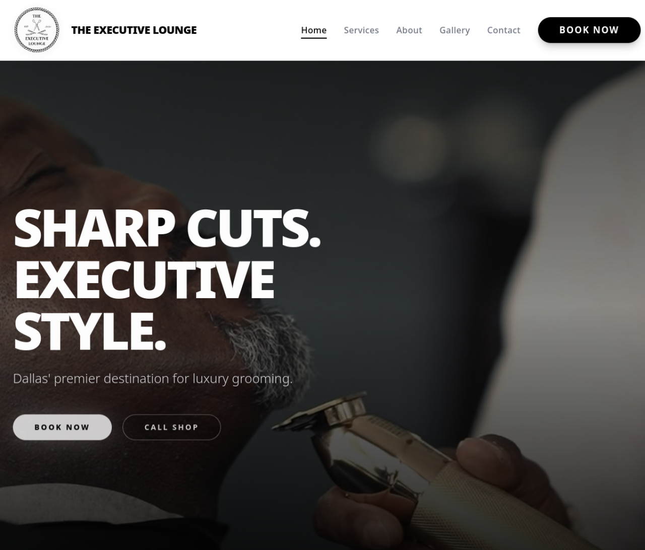 The Executive Lounge website preview