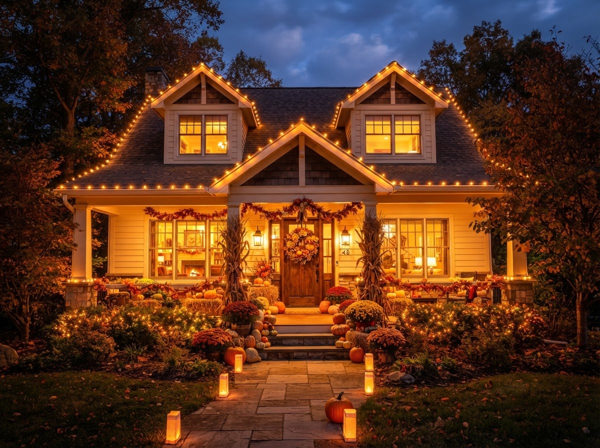 Thanksgiving Lighting installation in Orange County