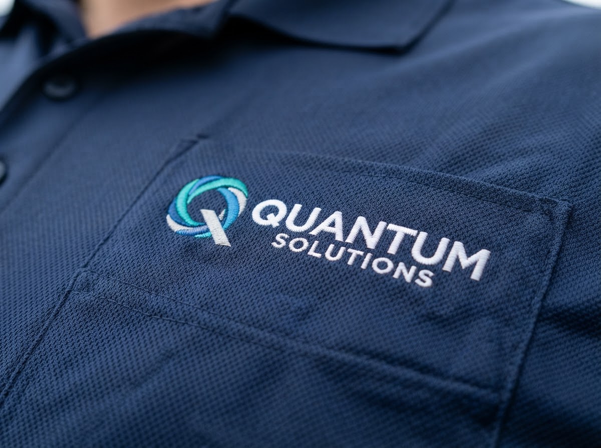 Polos con logotipo bordado de alta densidad
