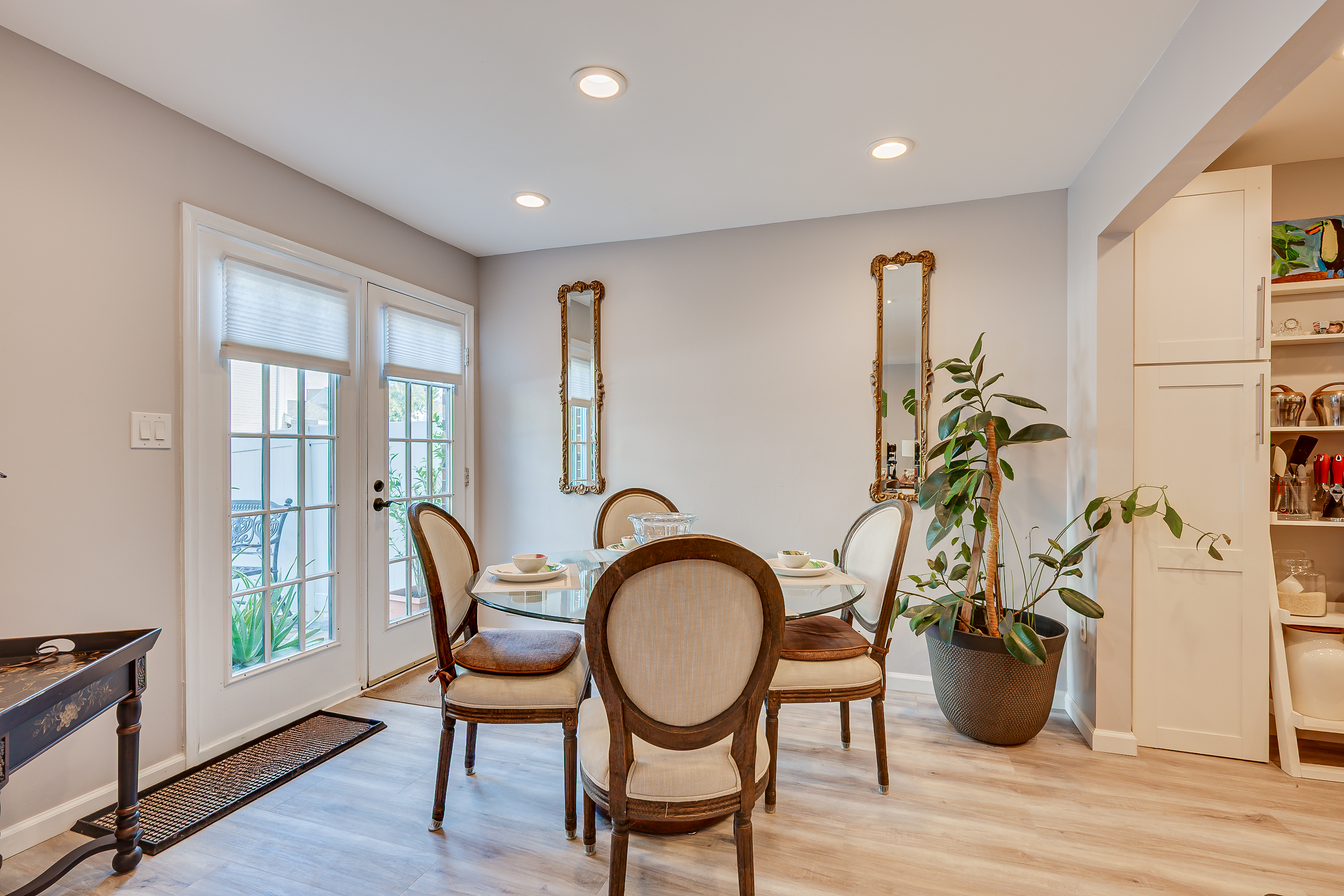 Dining Area with French Doors