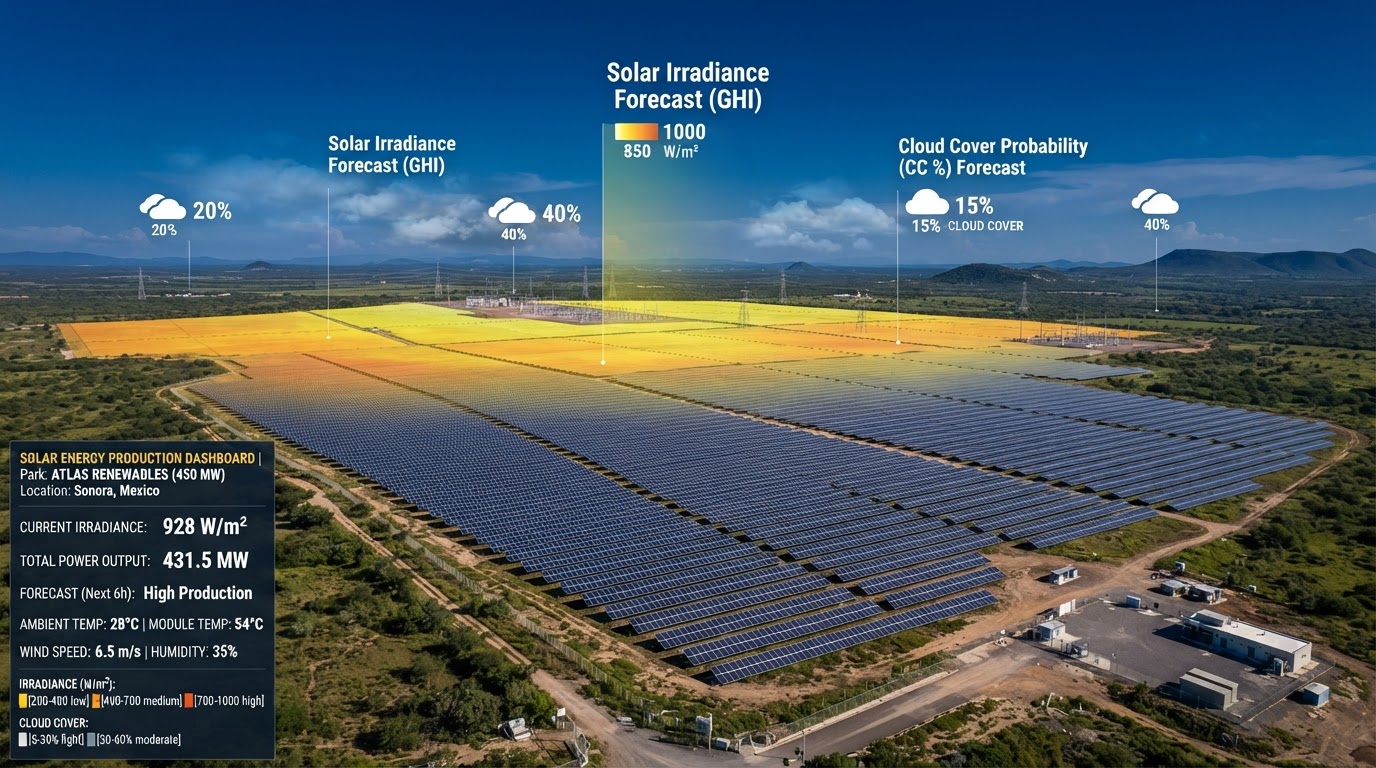Previsioni meteo per la produzione di energia solare