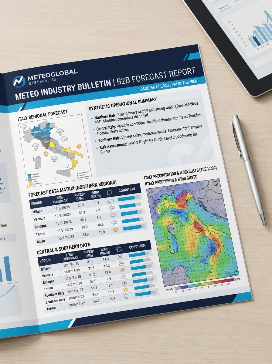 Bollettini meteorologici personalizzati con il supporto di meteorologi
