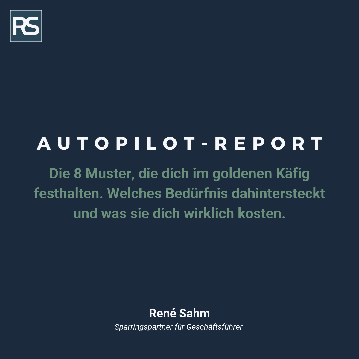 Titelseite des Autopilot-Reports – 18-seitiger Report mit Auswertung