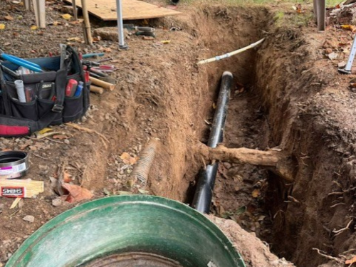 Sewer Line Replacement installation in Loomis