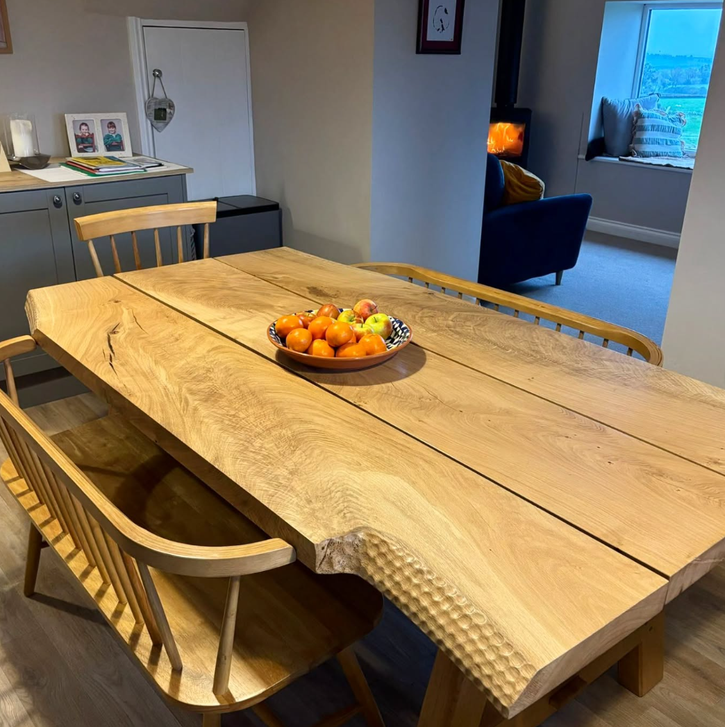 Handcrafted Live Edge Dining Table