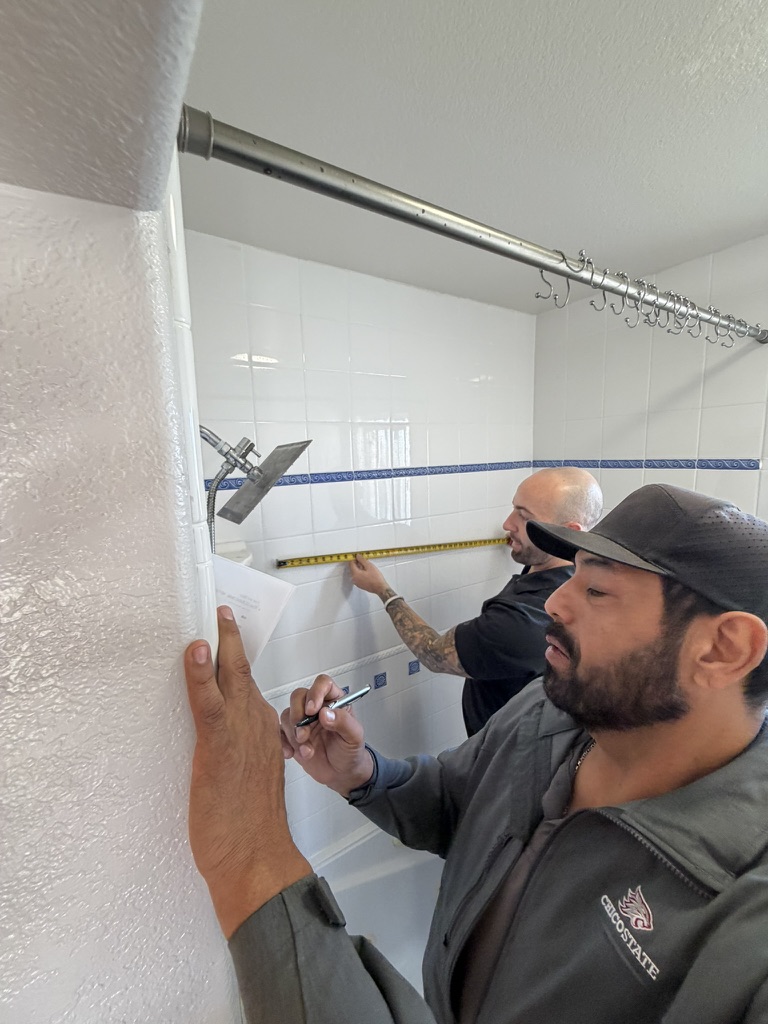 Before Smith custom shower
