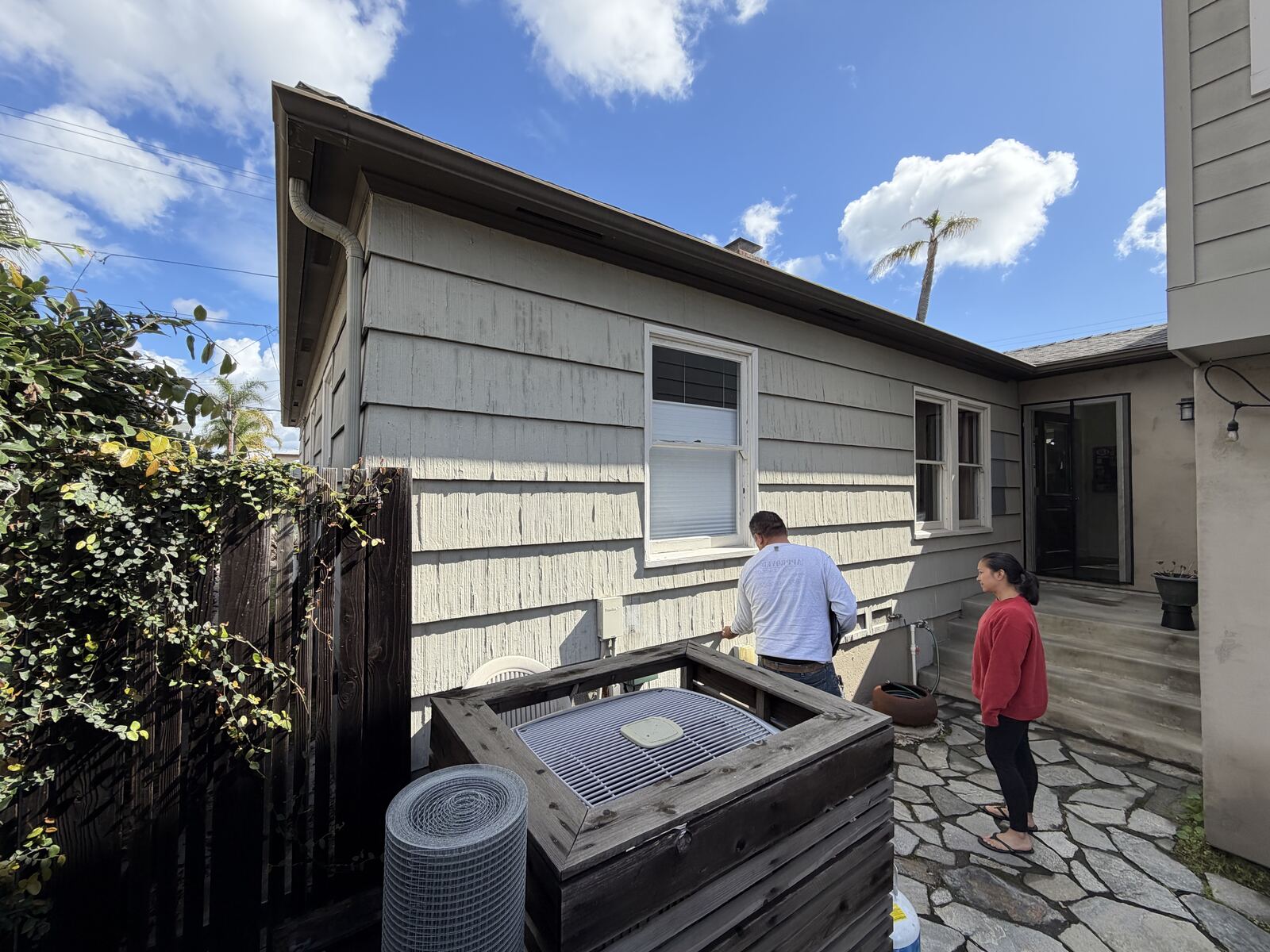 Before Siding renovation and paint