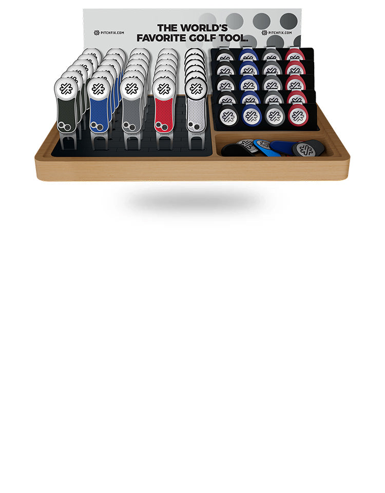 Pitchfix Countertop Caddie Tool & Ball Marker Display