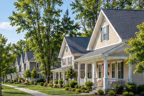 Illustrative residential neighborhood
