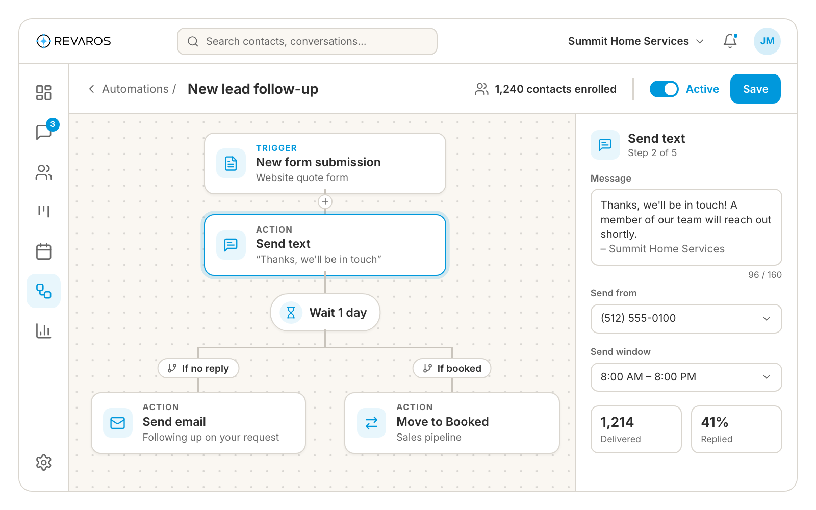Revaros Connect automation workflow