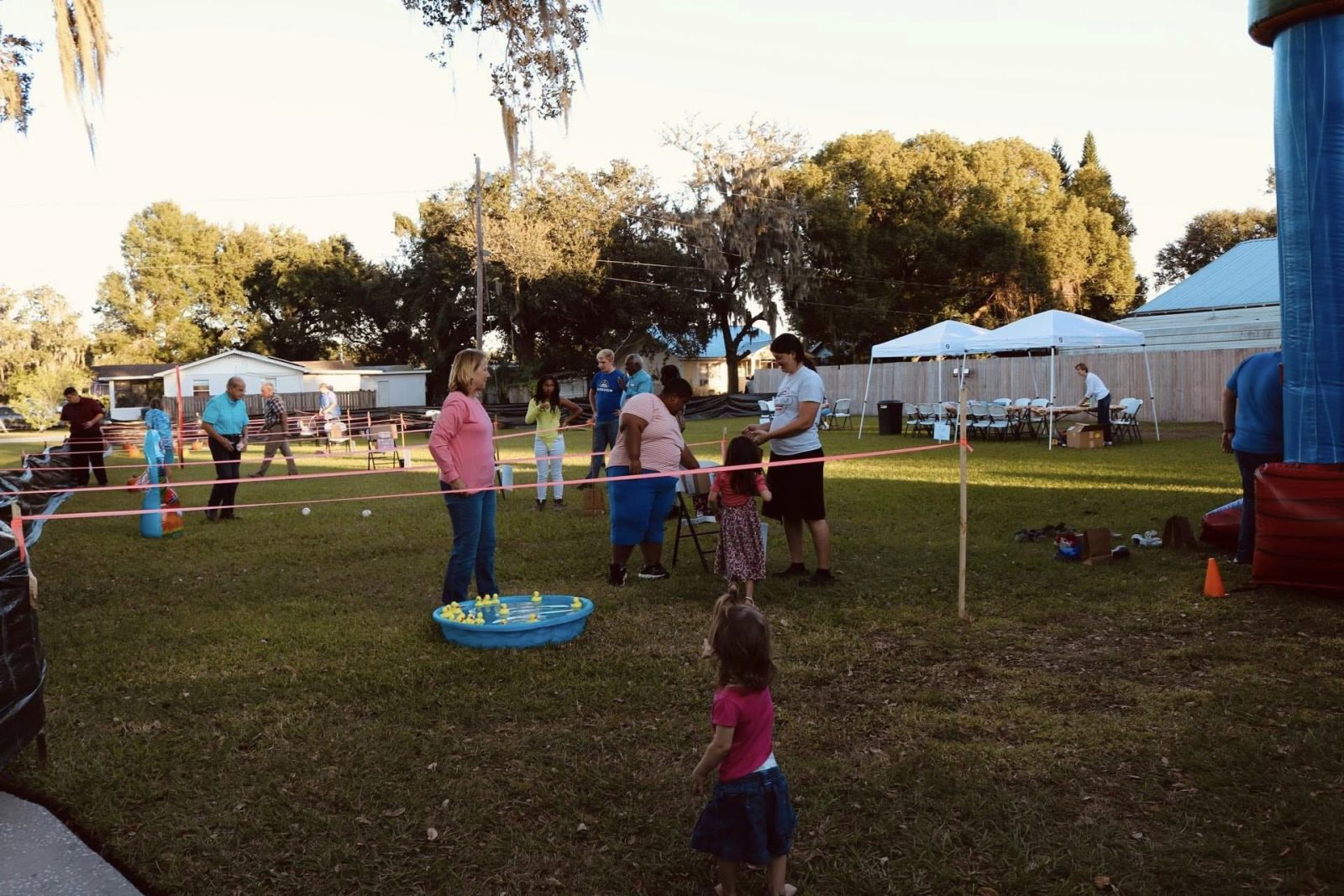 Outdoor church community event and activities at Bible Baptist Church