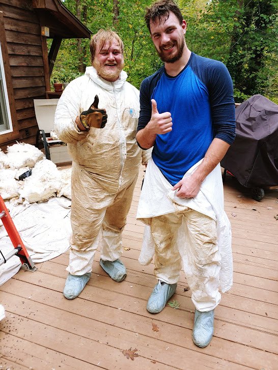 Triad Wildlife Experts team member on site