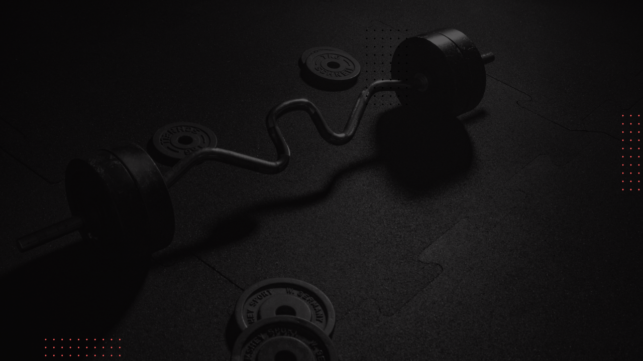 Gym barbell background