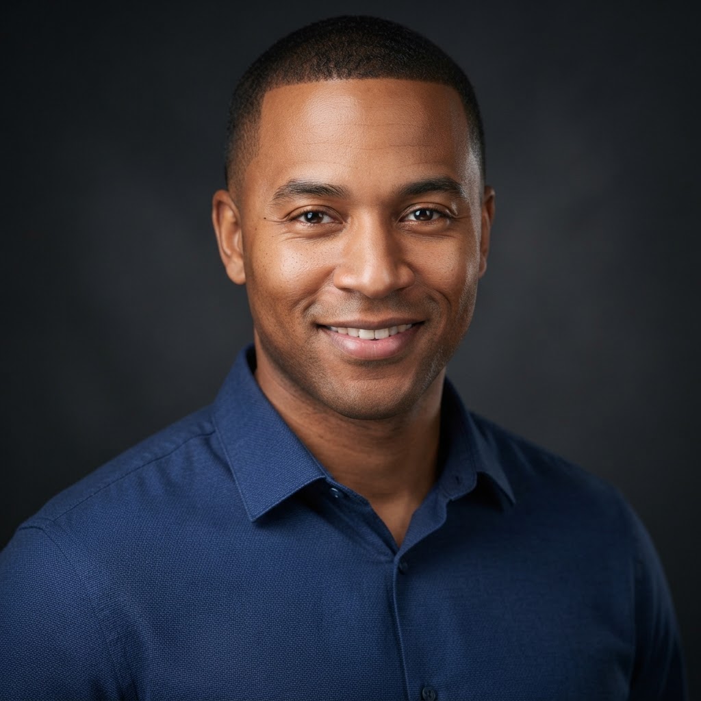 Portrait of James T., Marketing Director