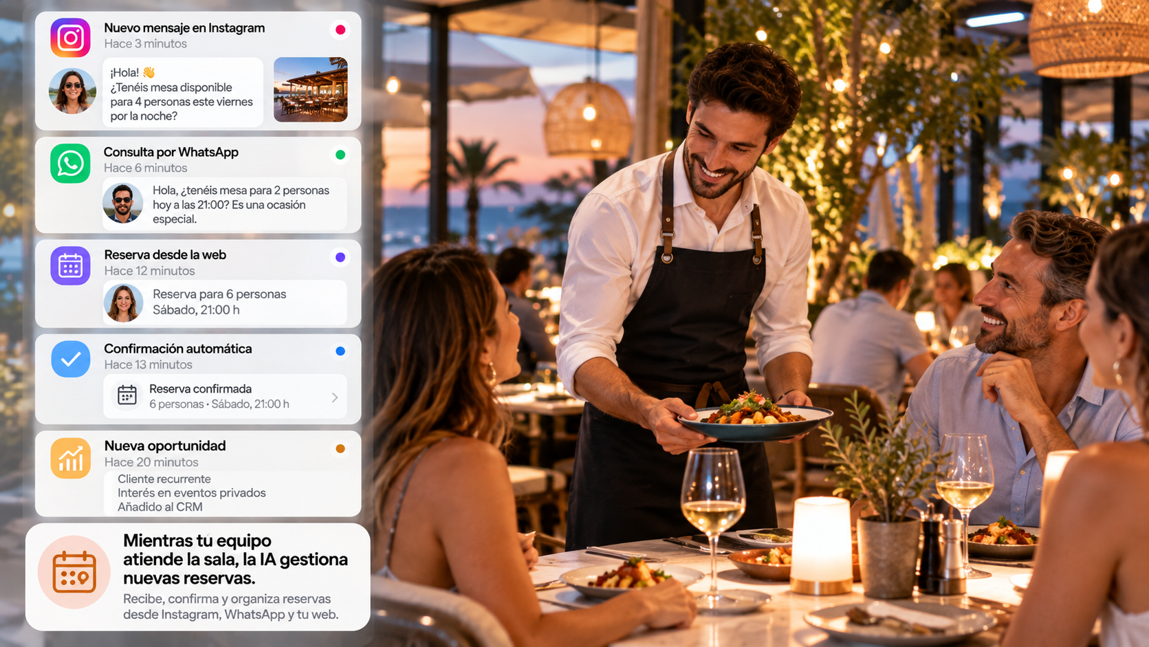 Restaurante — Instagram y reservas