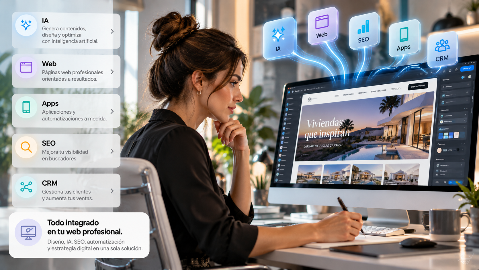 Diseño web profesional con IA
