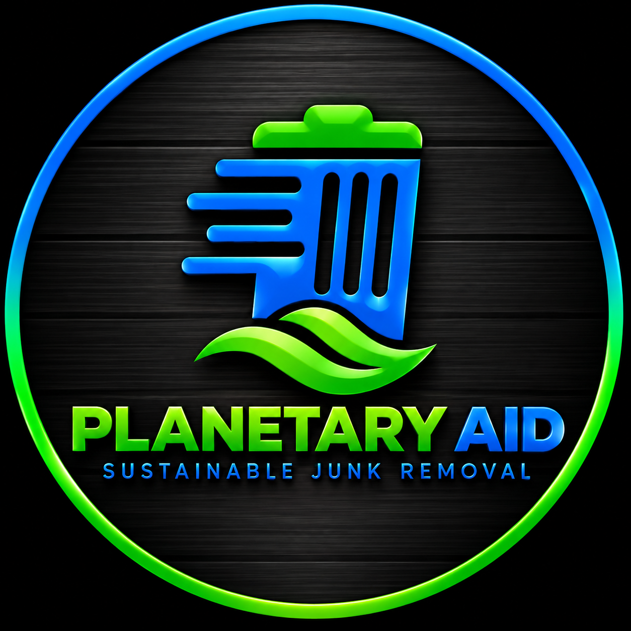 Planetary Aid Junk Removal Logo