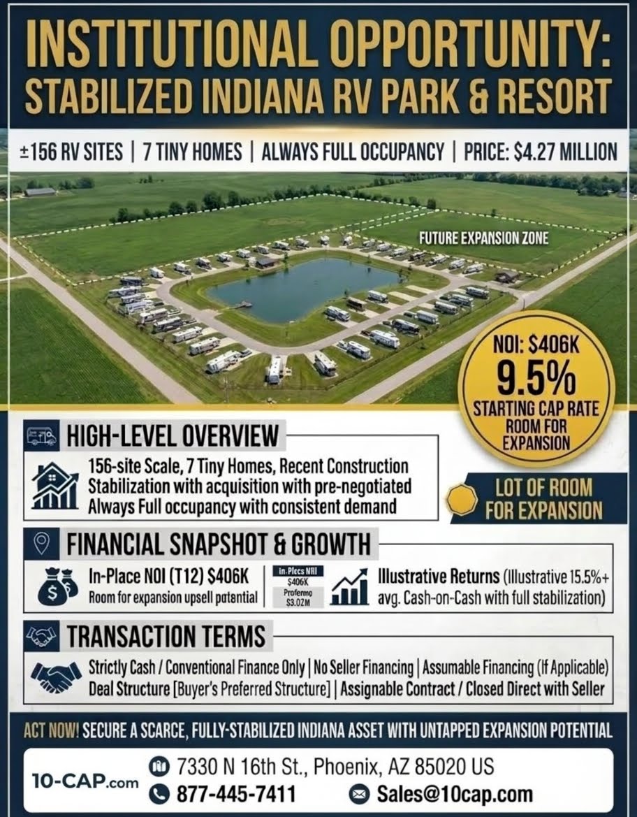 Stabilized Indiana RV Park & Resort