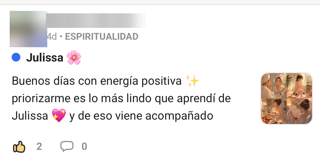 Mensaje de la comunidad 1
