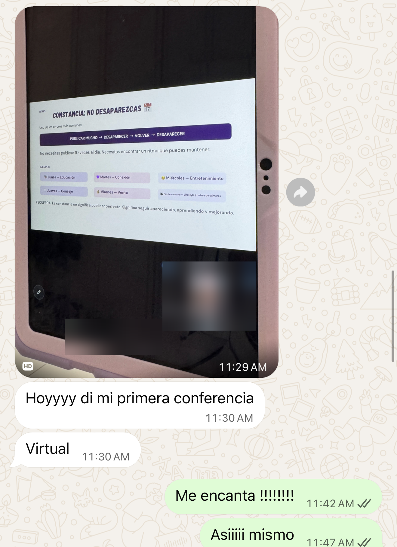 Mensaje de la comunidad 3