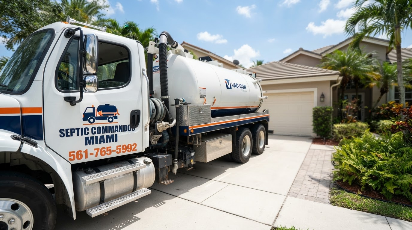 Septic Commandos Miami emergency vacuum truck