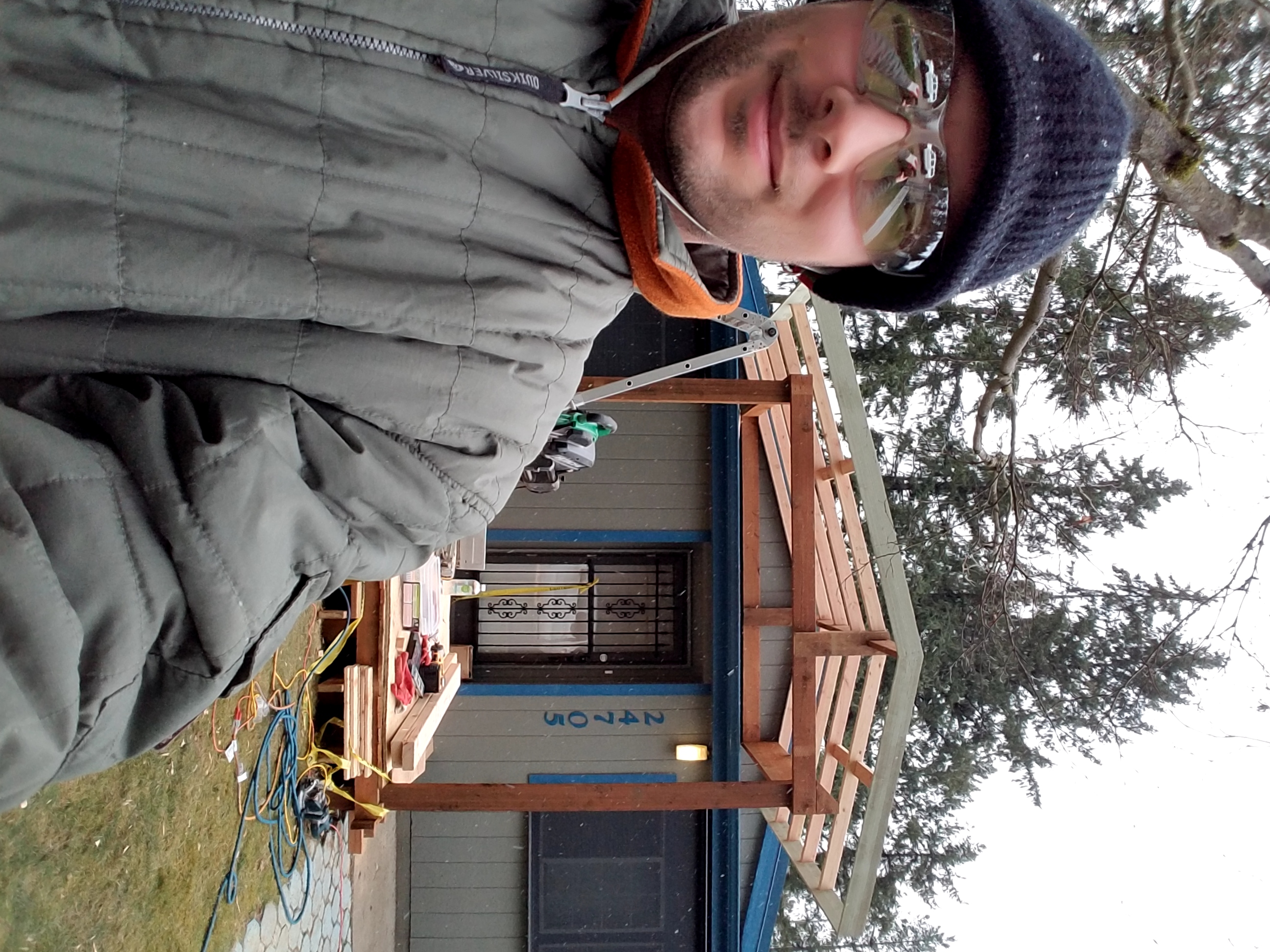 Paul Huppler, 'The Roof Whisperer' on site in Washington State