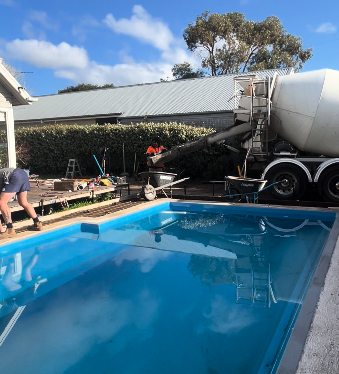 Natural Stone Pool Coping & Paving at Point Lonsdale