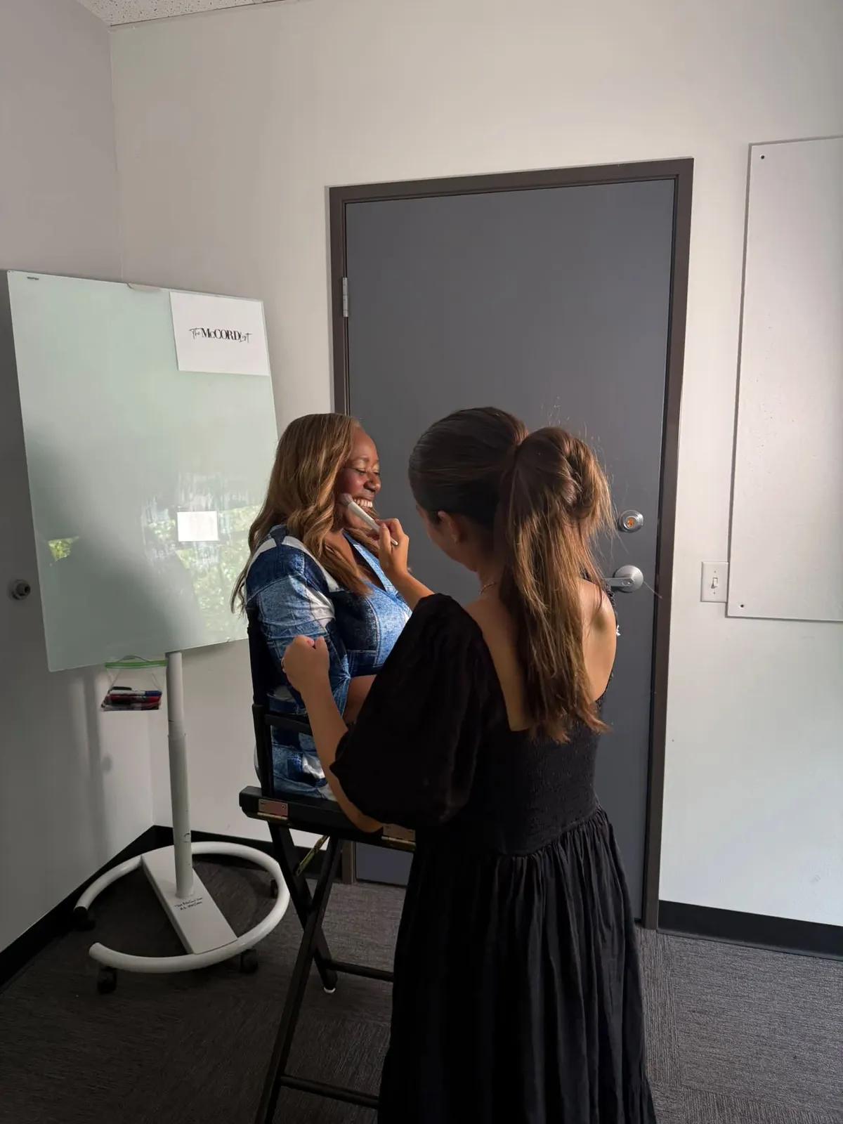 Gwendolen Wilder in the Hollywood studio makeup chair