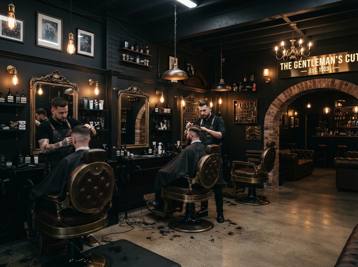 Barbershop interior