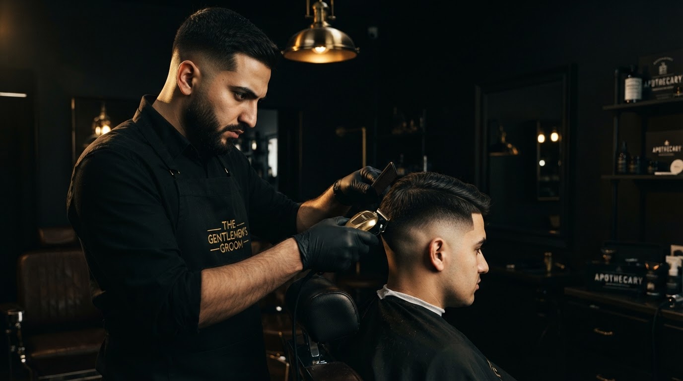 Featured Louisiana barber at work