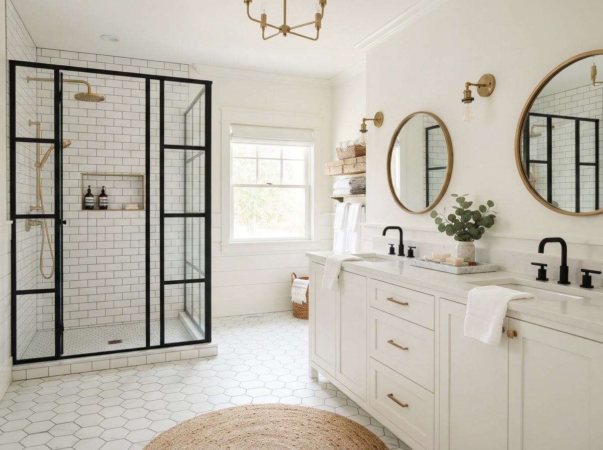 Modern Farmhouse Master Bath