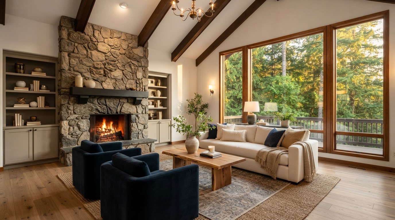 Main Living Room, professionally staged