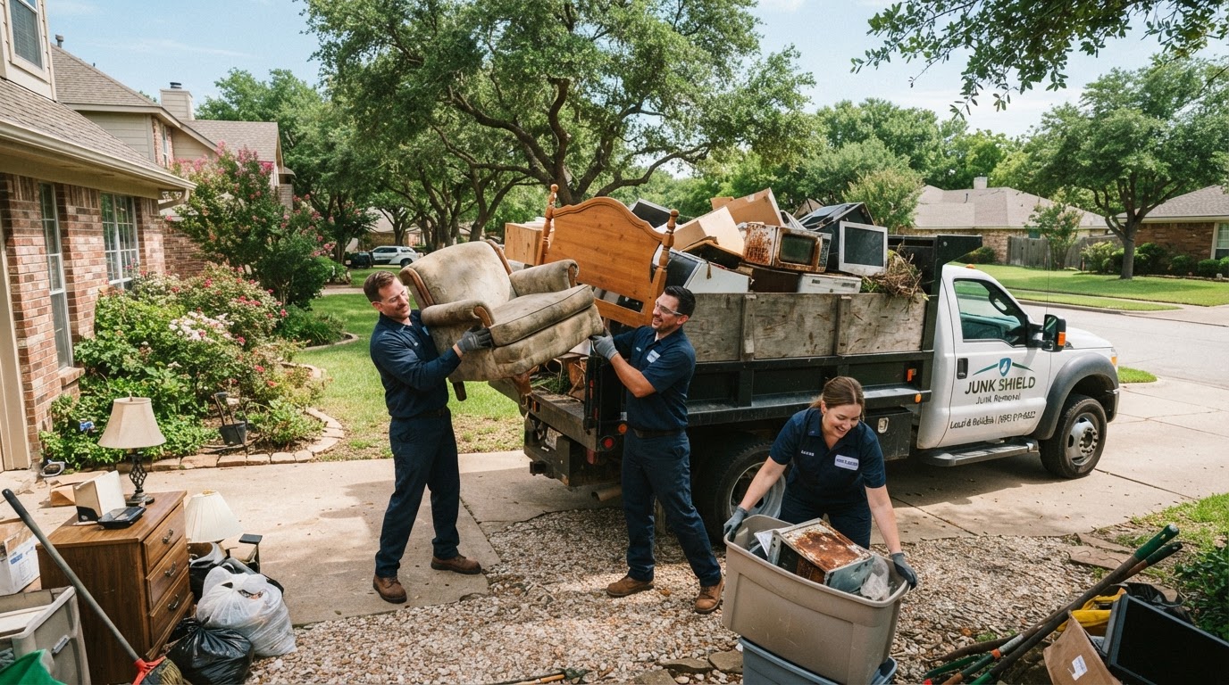 Vantage Material Solutions crew hauling debris
