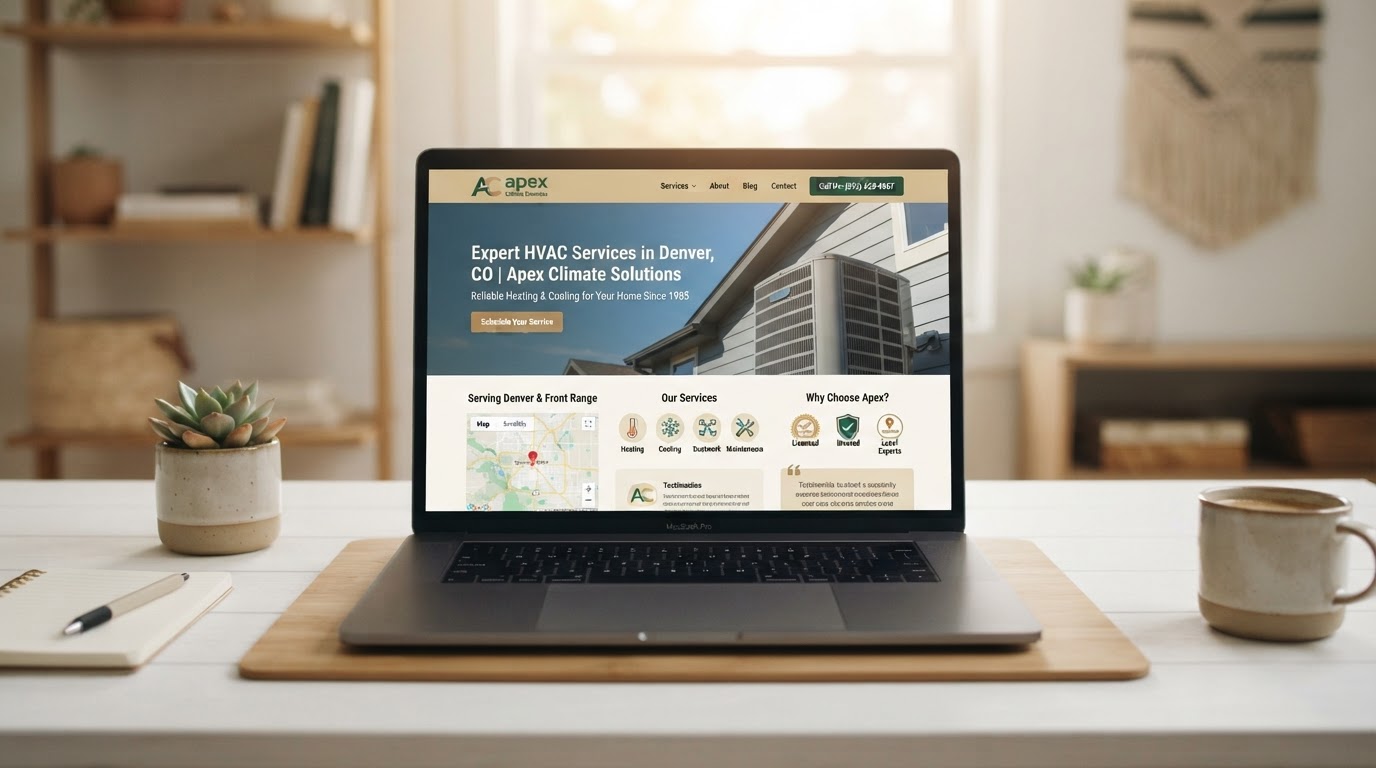Professional contractor website with local SEO and lead capture by Awesome Web Pros
