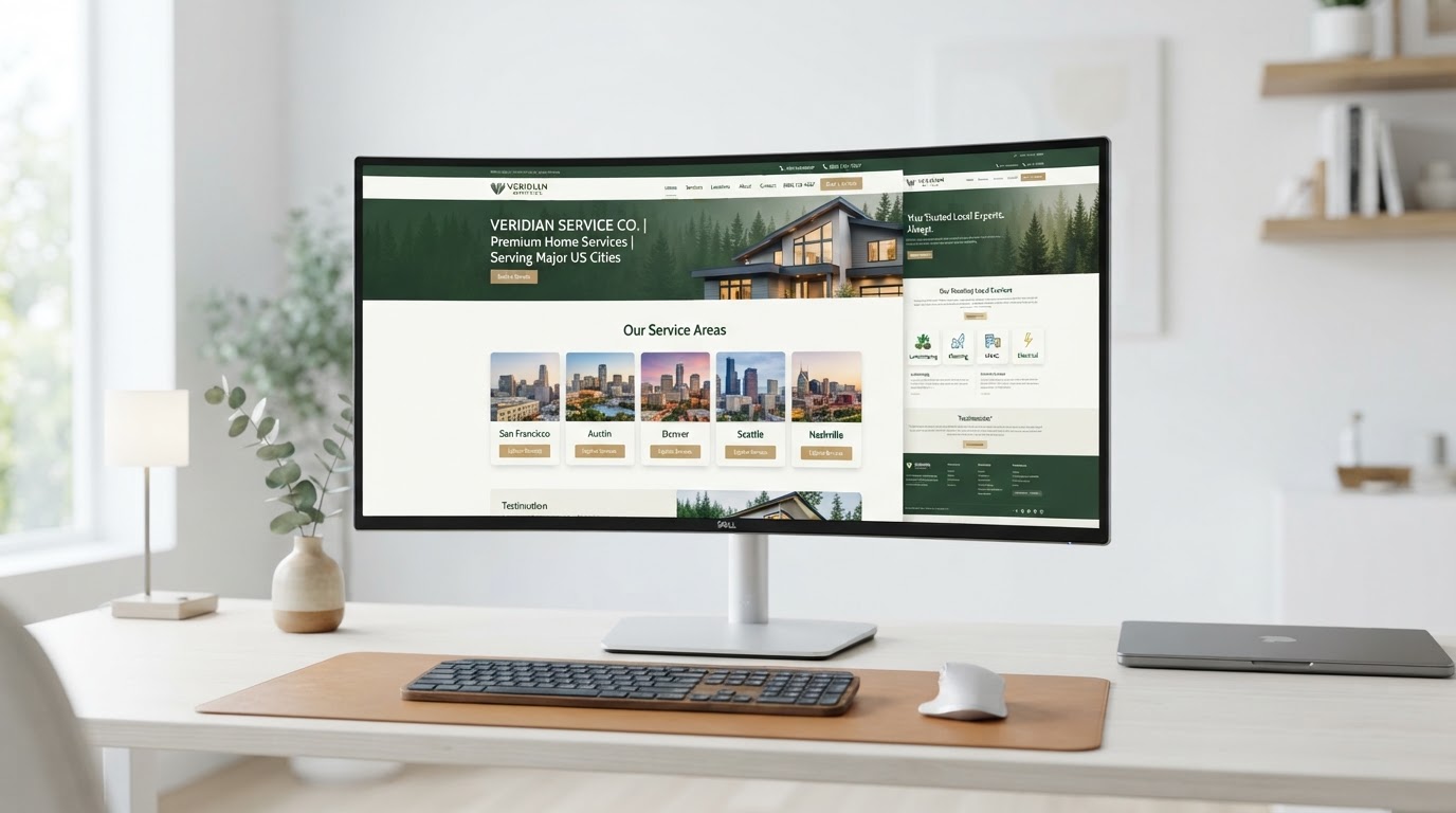 Local SEO landing page design