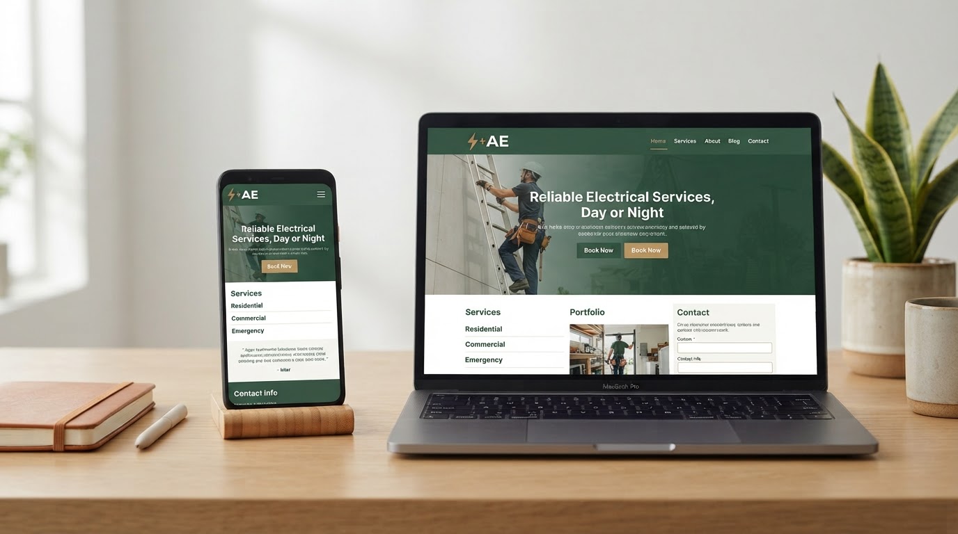 Responsive website design for a home services company by Awesome Web Pros