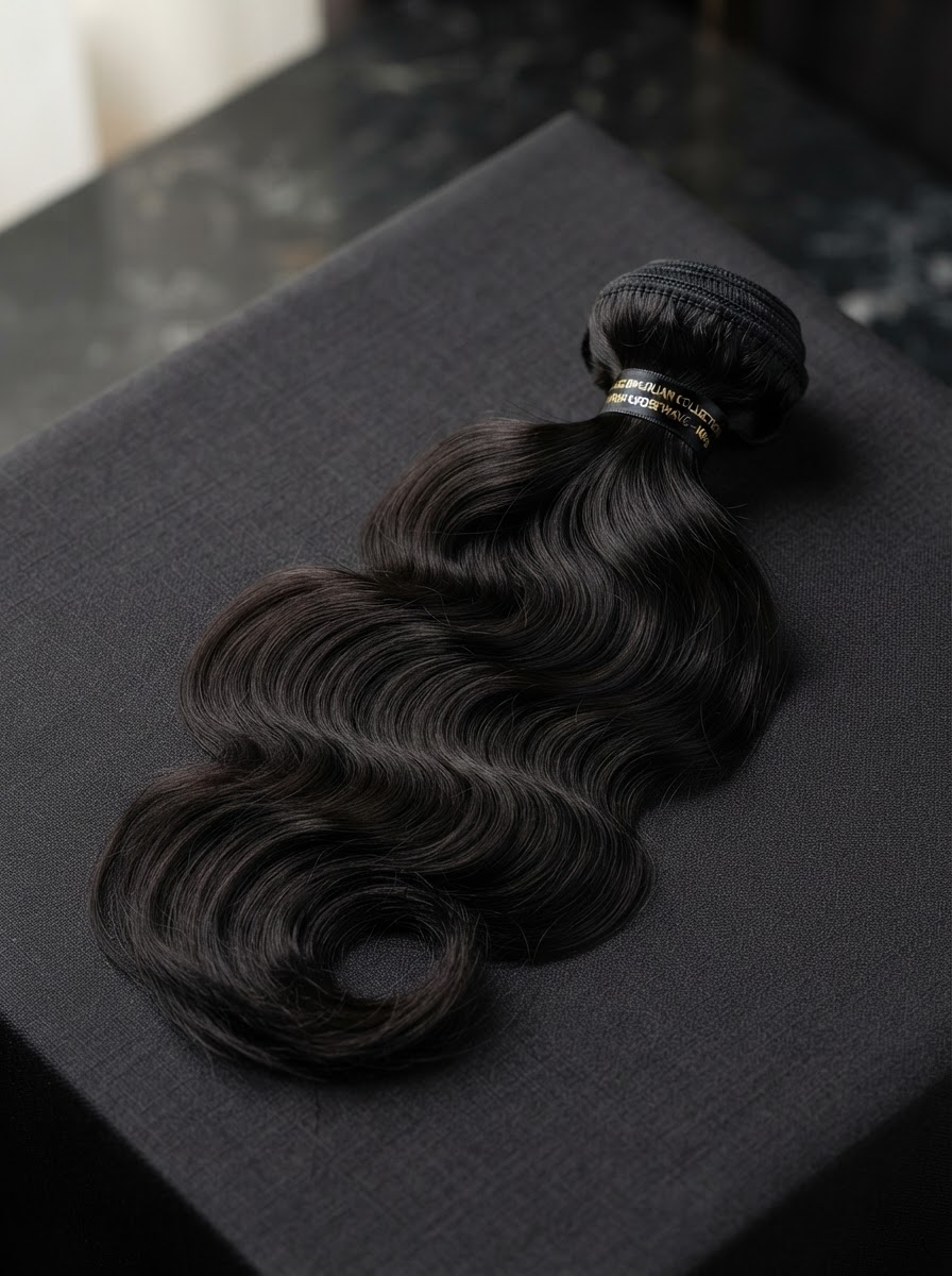 Brazilian Loose Wave Single Bundle — premium virgin Brazilian hair, loose wave, 100g, natural 1b