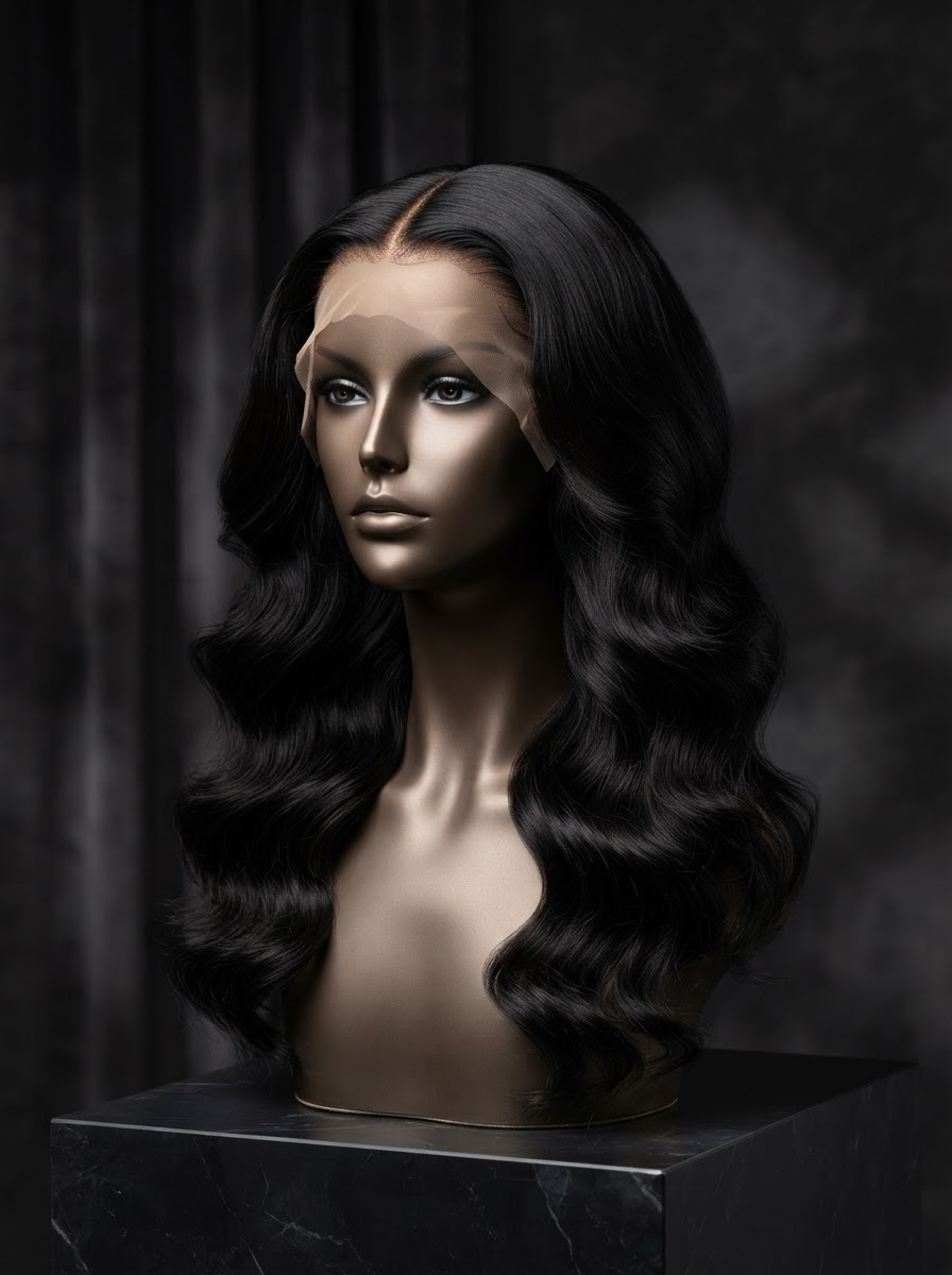 Body Wave Transparent Lace Frontal Wig — premium virgin hair, body wave, transparent lace