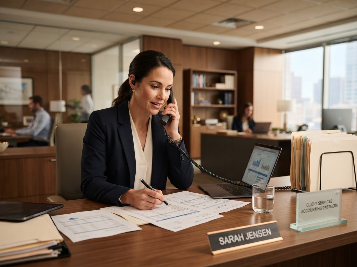 Accounting service business office