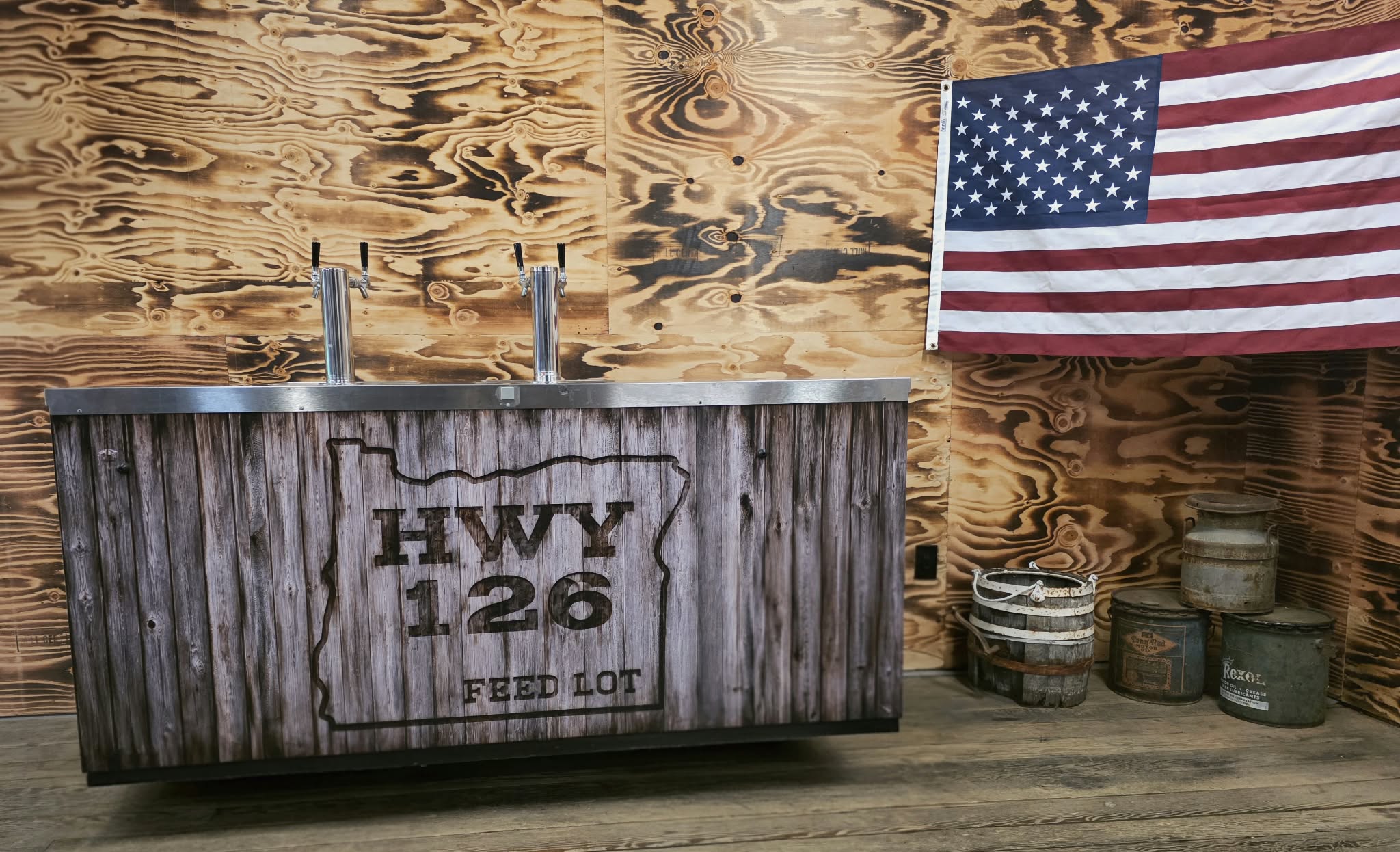 Rustic Bar & Tap Setup