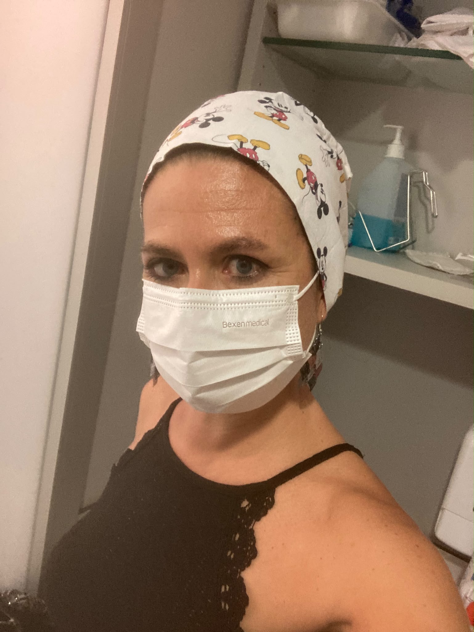 Natalia Jiménez Grande durante su etapa en enfermería