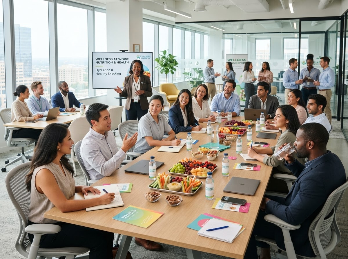 Corporate Wellness Diverse Health Team