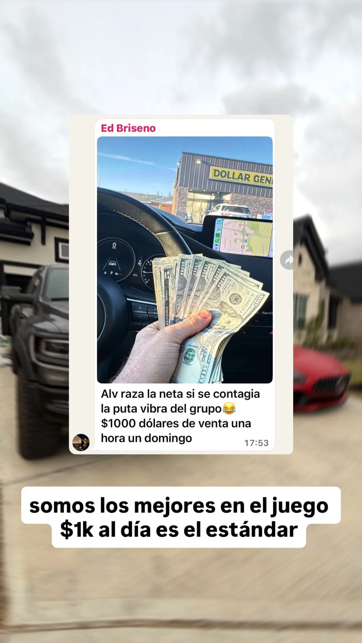 Somos los mejores en el juego - $1k al día es el estándar