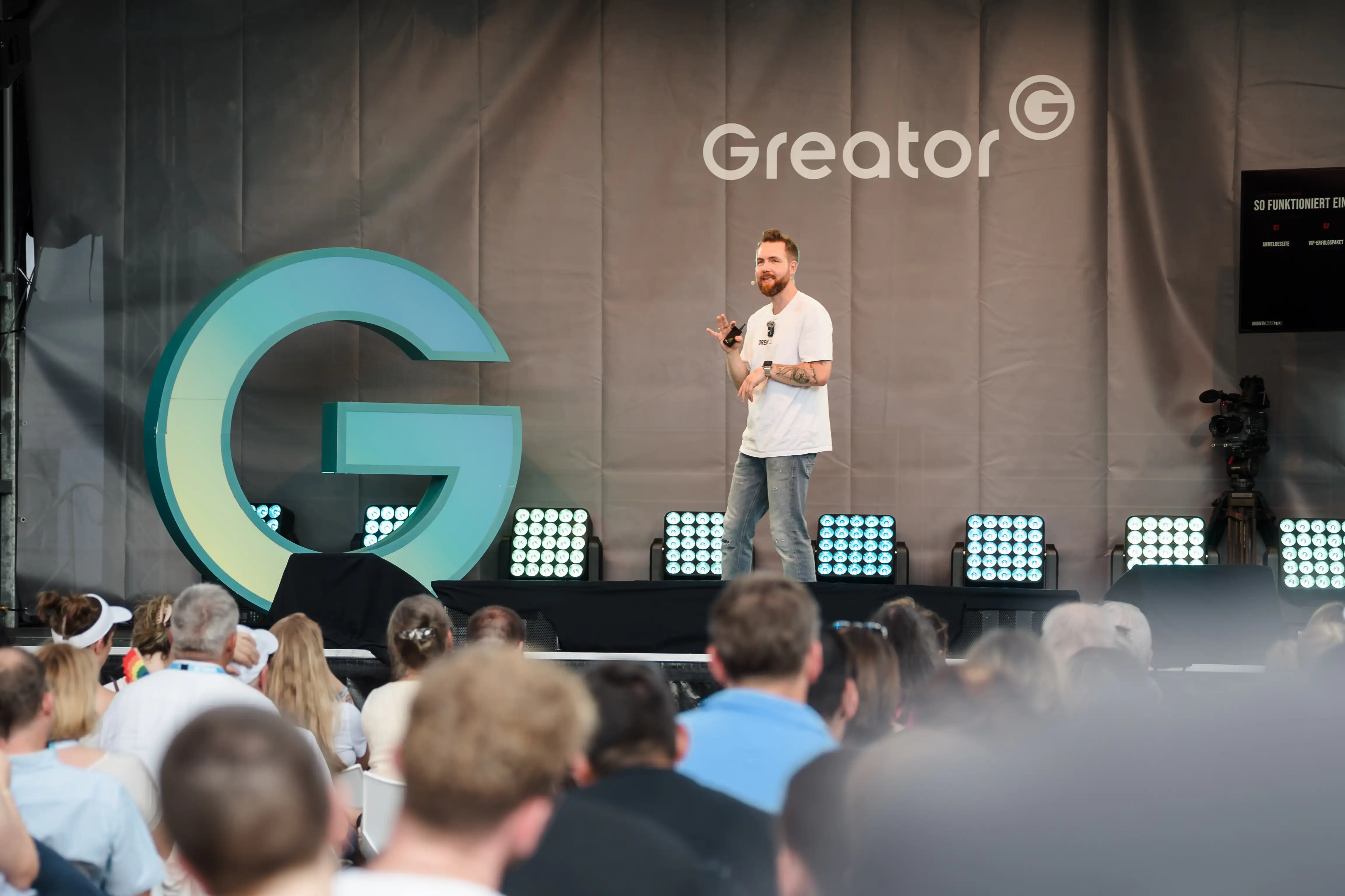 Keynote auf der Greator-Bühne
