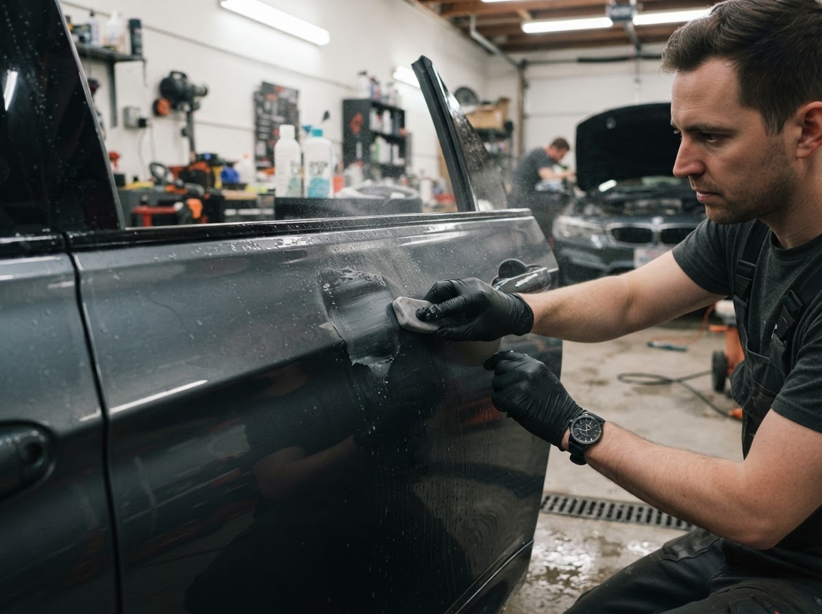 Decontaminatie en voorbereiding van de lak vóór ceramic coating in Zeewolde